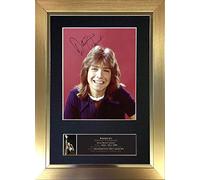 DAVID CASSIDY Signed Autograph Mounted Photo Reproduction PRINT A4 Rare Perfect Birthday (297 x 210mm) #700 (Gold Frame)