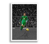 David De Gea Manchester United Legend Signed Photo Poster Print Picture Display Autograph Memorabilia for football fans Gift Man Utd (A4 poster only)