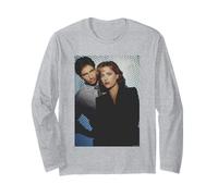 David Duchovny Gillian Anderson X-Files By Michael Grecco Long Sleeve T-Shirt