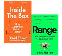 David Epstein Collection 2 Books Set (Inside the Box How Constraints Make Us Better & Range How Generalists Triumph in a Specialized World)