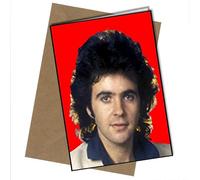 David Essex Classic Icon Red Background A5 Birthday Card | Envelope Included | Blank Inside | Unique Design | Personalised Free of Charge