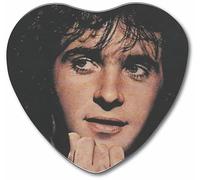 DAVID ESSEX - HEART THROB - 58mm HEART SHAPED BADGE