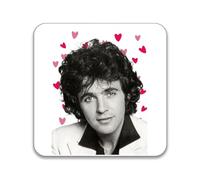 DAVID ESSEX HEARTS DESIGN - 60MM X 60MM SQUARE BADGE