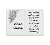 David Fischhoff 3D Graveside Memorial Rose White Book Ornament - Friend David Fischhoff White