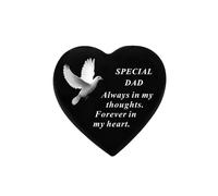 David Fischhoff Black Graveside Memorial Decal Dove Heart Ornament Plaque Dad David Fischhoff Black