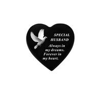 David Fischhoff Black Graveside Memorial Decal Dove Heart Ornament Plaque Husband David Fischhoff Black