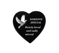 David Fischhoff Black Graveside Memorial Decal Dove Heart Ornament Someone Special David Fischhoff Black