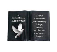 David Fischhoff Black Memorial Grave Dove Book Ornament - Daughter David Fischhoff Black