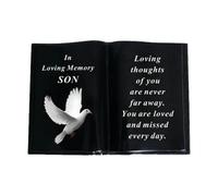 David Fischhoff Black Memorial Grave Dove Book Ornament - Son David Fischhoff Black