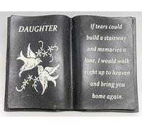 David Fischhoff Daughter Dove Memorial Book, Poly Resin, Grey, 18 x 6 x 12.5 cm