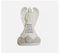 David Fischhoff Memorial Christmas Angel With Flickering Light and Diamante Decoration - Someone Special