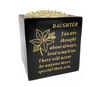 David Fischhoff Memorial Grave Black & Gold Rose Bowl - Daughter David Fischhoff Black