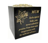 David Fischhoff Memorial Grave Black & Gold Rose Bowl - Mum David Fischhoff Black