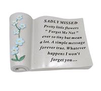 David Fischhoff Sadly Missed Forget Me Not Scroll, Cream