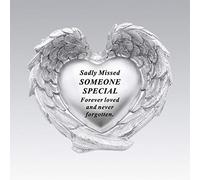 David Fischhoff Silver Heart In Wings Someone Special Memorial Ornament DF18576-P