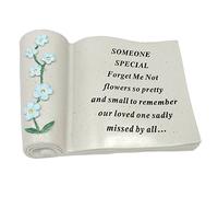David Fischhoff Someone Special Forget Me Not Scroll, Cream