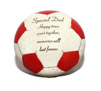 David Fischhoff Special Dad Red Football Graveside Ornament