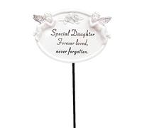 David Fischhoff Special Daughter Graveside Oval Memorial Plaque on a Stick