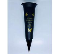 David Fischhoff Special Son Verse Graveside Memorial Grave Spiked Flower Vase