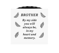 David Fischhoff White Memorial Grave Feather Rose Bowl - Brother David Fischhoff White