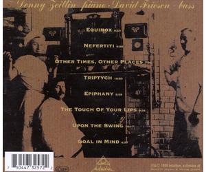 DAVID FRIESEN/DENNY ZEITLIN - LIVE AT JAZZ BAKERY NEW CD