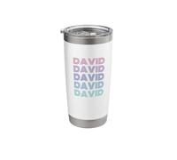 David Funny Retro Name Graphic Classic Style Stainless Steel Insulated Tumbler