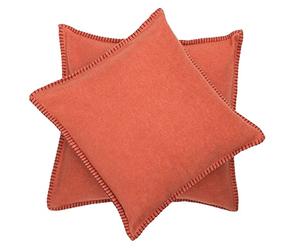 David Fussenegger Cushion Cover Terracotta Decorative Cotton Fluffy Soft 50 x 50 cm