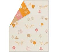 David Fussenegger - Lena Baby Blanket 75x100 cm Forest Animals, Off-white - Off-White