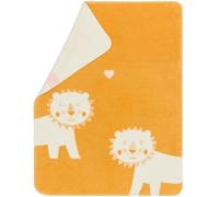 David Fussenegger - Mila Baby Blanket 75x100 cm Lion, Yellow / Beige - Beige