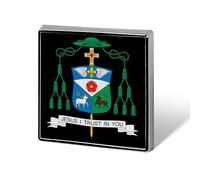 David Gerard O’Connell Coat of Arms Custom Lapel Pins Square Brooch Tie Suit Dress Accessories for Men Women Wedding Birthday
