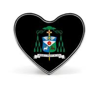 David Gerard O’Connell Coat of Arms Cute Lapel Pins Heart Brooch Tie Suit Dress Accessories for Men Women Wedding Birthday