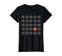 David Gilmour Luck and Strange in Concert Graphic Moons T-Shirt, Women, Black, Medium