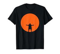 David Gilmour Luck and Strange in Concert Orange Moon T-Shirt, Men, Black, Small