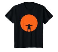 David Gilmour Luck and Strange in Concert Orange Moon T-Shirt, Youth, Black, 2T