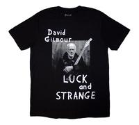 David Gilmour Luck & Strange Portrait T Shirt Pink Floyd Black S