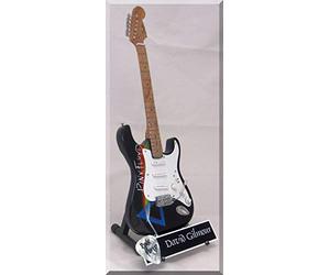 DAVID GILMOUR Miniature Guitar Pink Floyd w/Guitar Pick