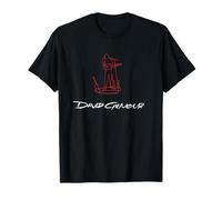 David Gilmour On An Island Red and White Sketch T-Shirt