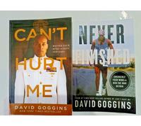 David Goggins Can't Hurt Me and Never Finished Book Set