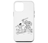 David & Goliath Fight - Kids Faith Coloring Bible Story Art Case for iPhone 12 mini