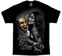 David Gonzales Tears of A Clown Chicano Lowrider Tattoo Art T Shirt Black 3XL