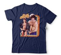 David Hasselhoff 70s Retro Star Unisex T-Shirt - Vintage TV Icon Inspired Tee - XL Navy