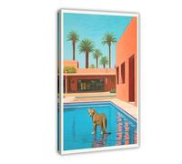 David-Hockney 9 Canvas Poster Bedroom Decor Landscape Office Room Decor Gift Frame-style 16x24inch(40x60cm)