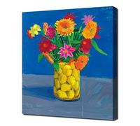 david hockney flowers sent as a gift - Canvas Wall Art - Canvas Print On A Wooden Frame - Perfect Picture For Wall Decoration
