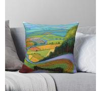 David Hockney Garrowby Hill 2 Square Pillowcase Polyester Linen Velvet Creative Decorative Throw Pillow Case Home Cushion Cover
