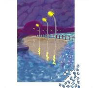 David Hockney Jigsaw Puzzles for Adults 1000 Piece Jigsaw Puzzles for Adults Jigsaws 1000 Pieces Challenging Game A Great Gift for All Ages