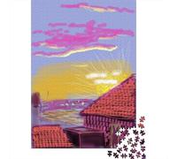 David Hockney Jigsaw Puzzles for Kids 1000 Pieces Puzzle Brain Teaser Game Art Collection Brain Teaser Adults Premium Quality Wooden Puzzle 1000 Pcs