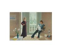 David Hockney - Mr And Mrs Clark And Percy [1971] Cover Poster HD Canvas Prints Wall Art Room Aesthetics Decor Wall Art Decor Print Picture Paintings 16x24inch(40x60cm)