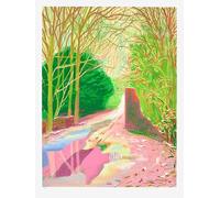 David Hockney - The Arrival of Spring in Woldgate, East Yorkshire in 2011 (twenty eleven) - 13 January - Canvas Print On A Wooden Frame - Perfect Picture For Wall Decoration