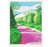 David Hockney - The Arrival of Spring in Woldgate, East Yorkshire in 2011 (twenty eleven) - 25 February - Canvas Print On A Wooden Frame - Perfect Picture For Wall Decoration