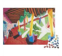 David Hockney World Famous Paintings Jigsaw Puzzles 1000 Piece, Oil Painting Puzzles Large Puzzle Game, Fine Art Artwork, Educational Intellectual Decompressing Fun Game Toy